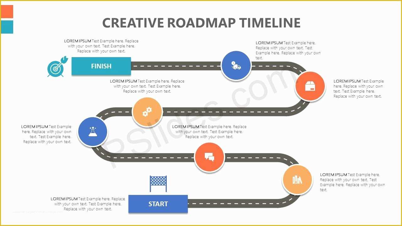 Free Roadmap Timeline Template Of Creative Roadmap Powerpoint Timeline