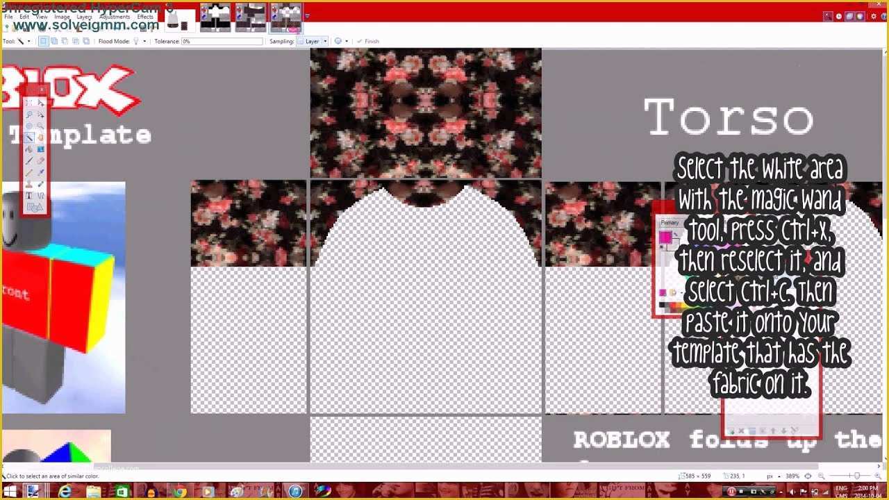 Free Roblox Templates Of How to Make A Roblox Raglan Tee Girls 2014