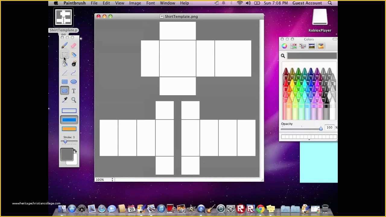 Free Roblox Templates Of How to Make A Transparent Shirt Template On Roblox Mac
