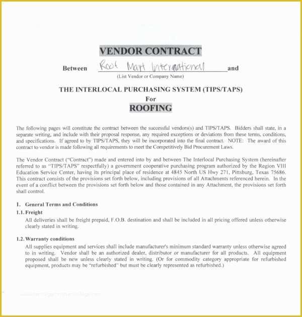 Free Roofing Contract Template Of 14 Roofing Contract Templates Word Google Docs Apple
