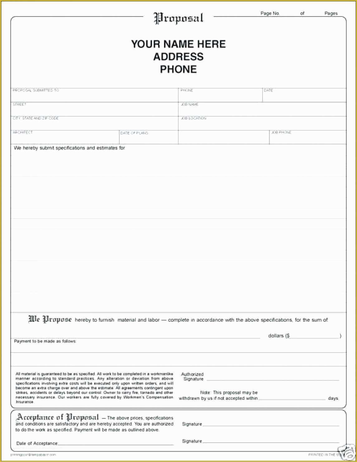Free Roofing Contract Template Of Contractor forms Contractor Invoice form Ez Contractor