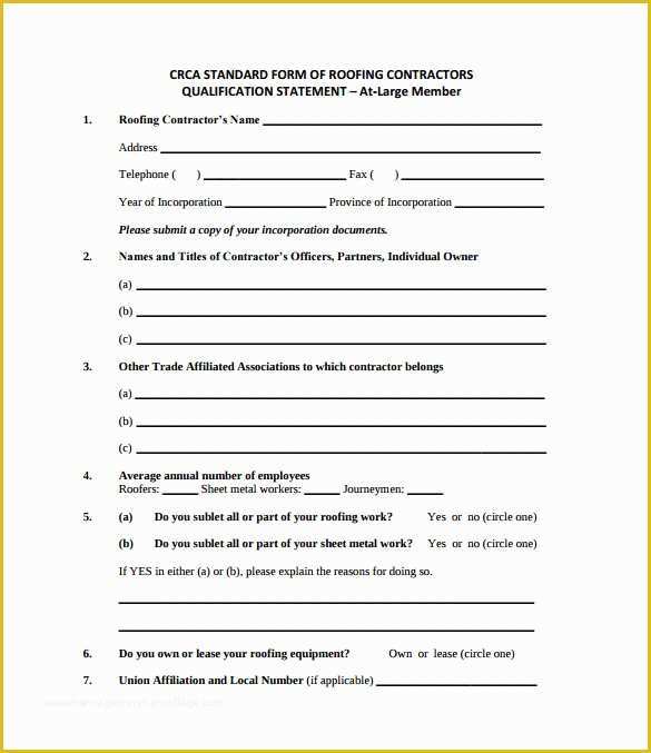 Free Roofing Contract Template Of Roofing Contract Template 8 Download Free Documents In Pdf