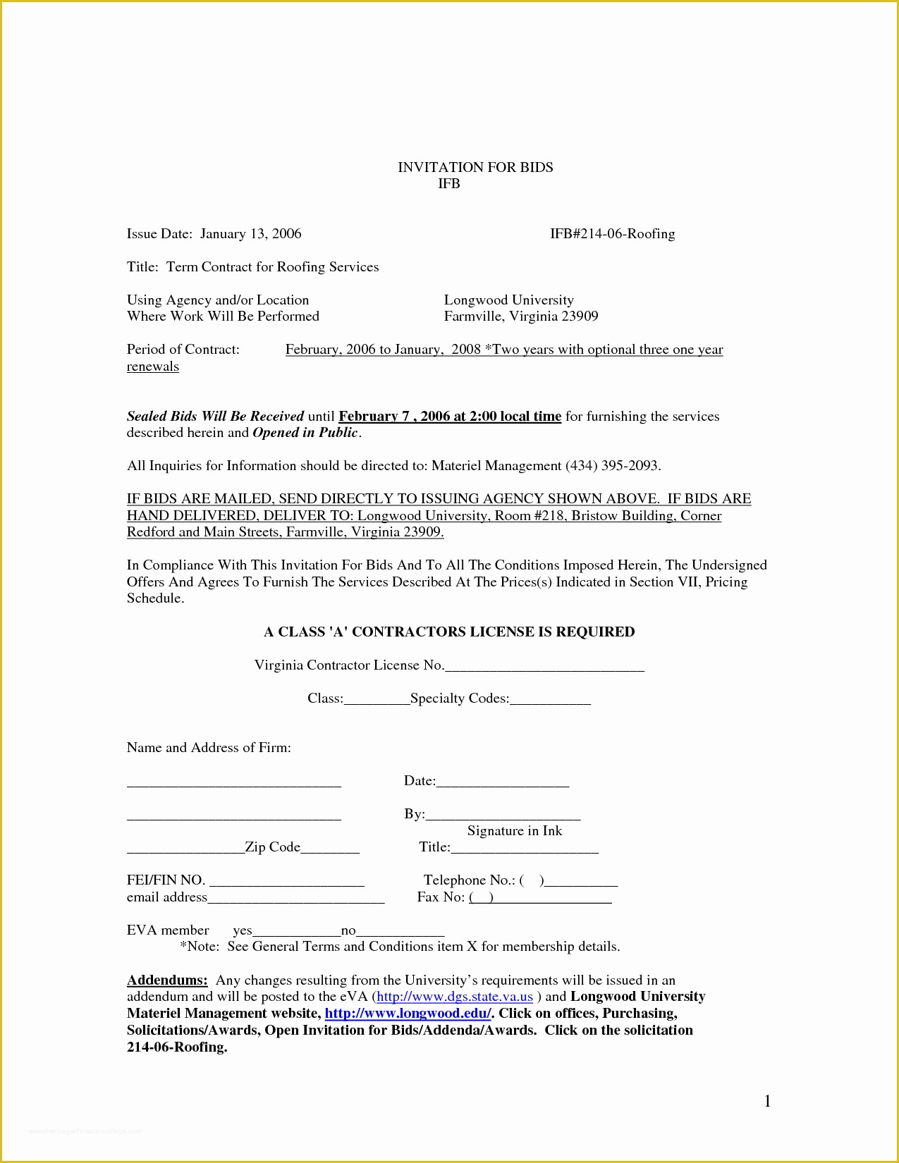 Free Roofing Contract Template Of Roofing Contract Template Free Printable Documents