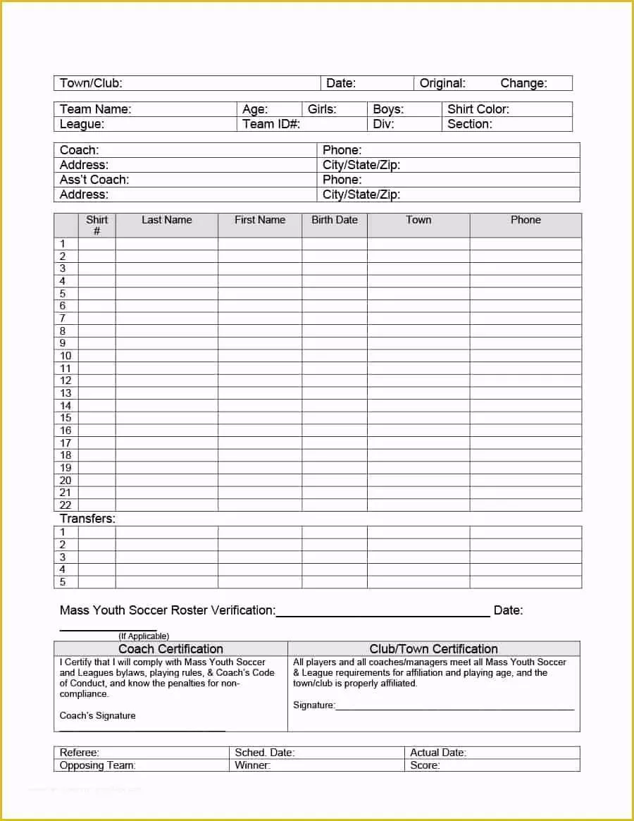 Free Roster Template Of 37 Class Roster Templates [student Roster Templates for