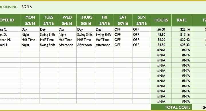 Free Roster Template Of Roster Template Excel Download Excel Perks