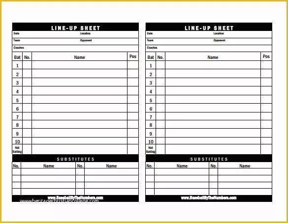 Free Roster Template Of Sample Baseball Roster Template 10 Download Documents