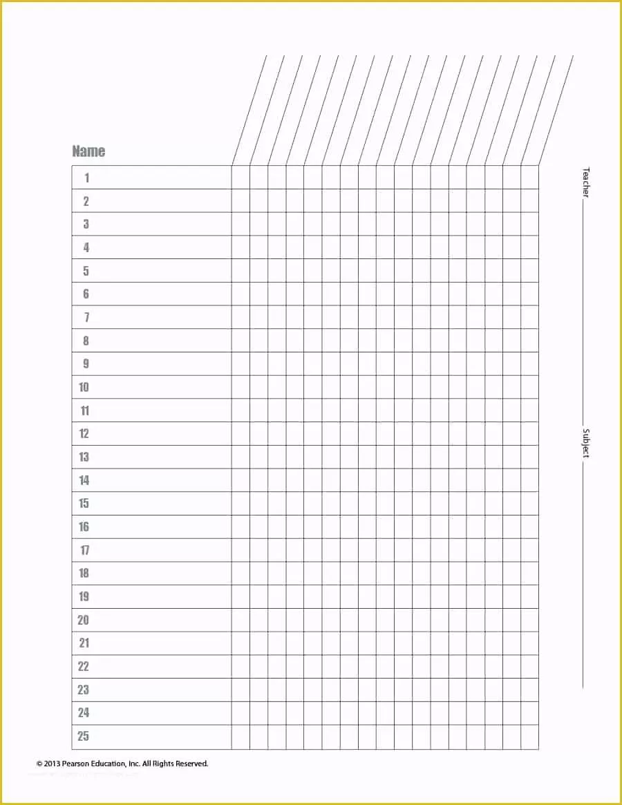 Free Roster Templates Printable Of 37 Class Roster Templates [student Roster Templates for