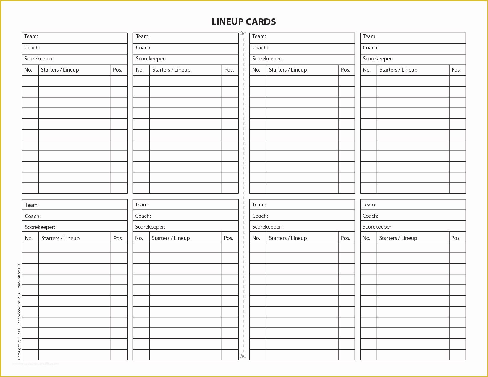 Free Roster Templates Printable Of Batting Lineup Template Templates Data