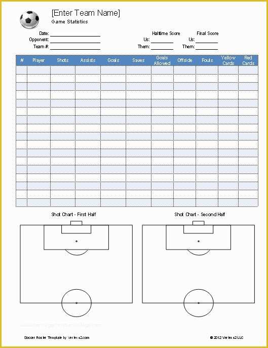 Free Roster Templates Printable Of Epic soccer On Places to Visit Pinterest