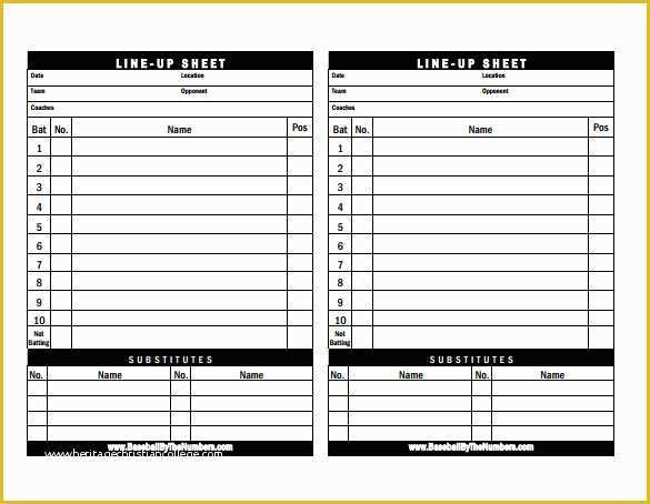Free Roster Templates Printable Of Sample Baseball Roster Template 10 Download Documents