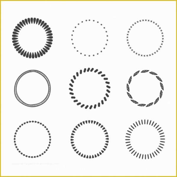 Free Round Logo Templates Of 15 Circle Vectors Ring Vectors