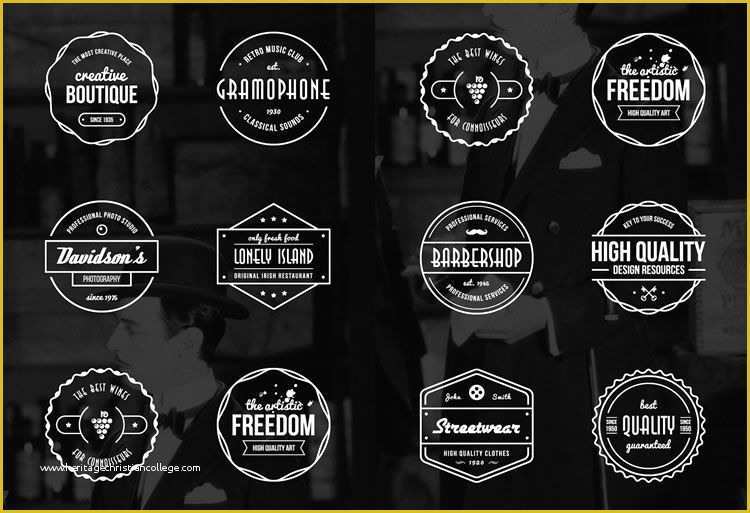 Free Round Logo Templates Of 15 Free Vintage Logo & Badge Template Collections