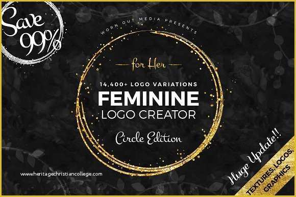 Free Round Logo Templates Of Feminine Logo Creator Circle Edition Logo Templates On