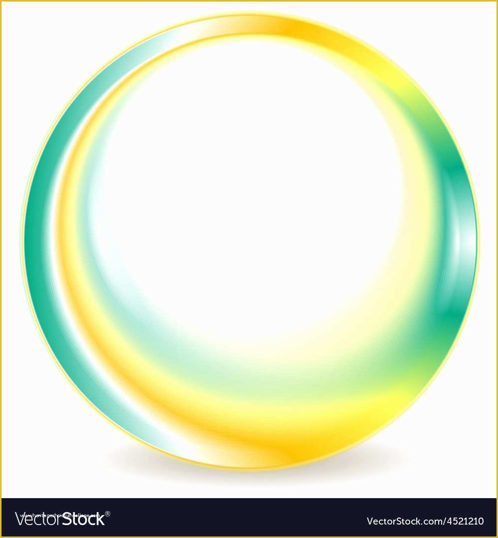 Free Round Logo Templates Of Turquoise and Yellow Blurred Round Logo Design Vector Image