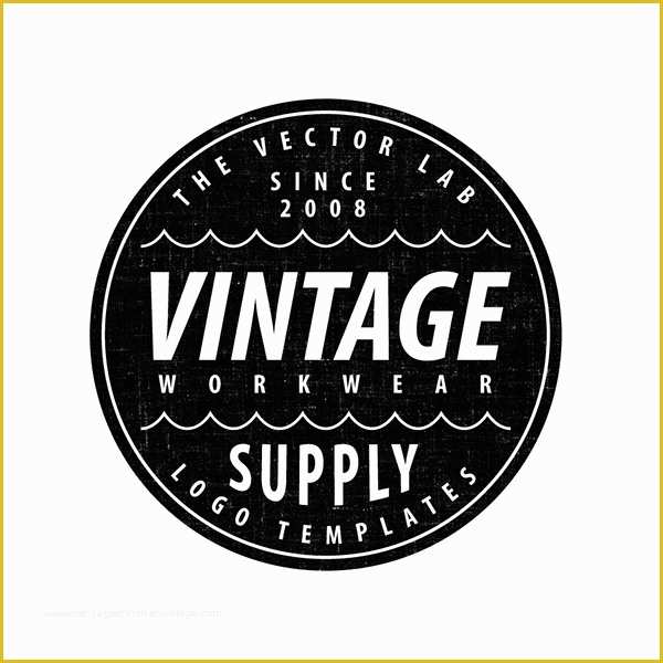 Free Round Logo Templates Of Vintage Workwear Logo Templates On Pantone Canvas Gallery