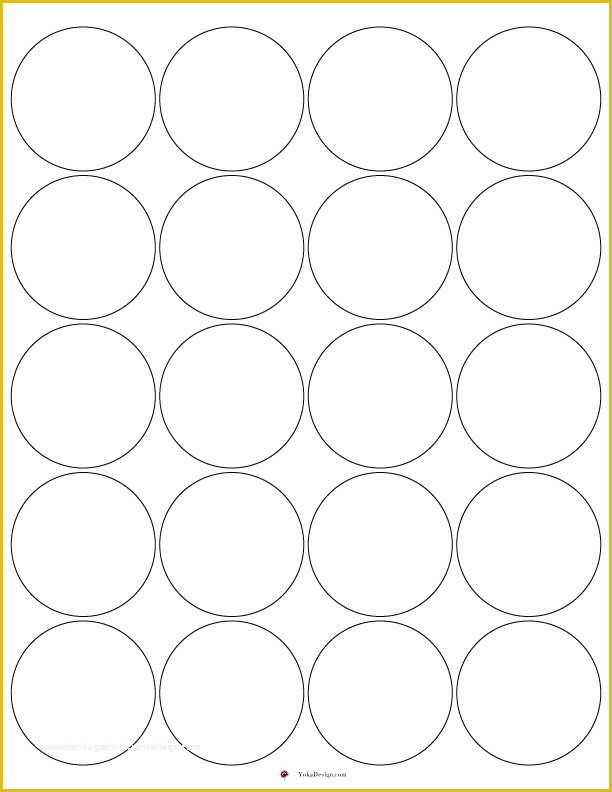Free Round Sticker Label Template Of 2 Round Label Template 20 Per Sheet Template Avery 5294