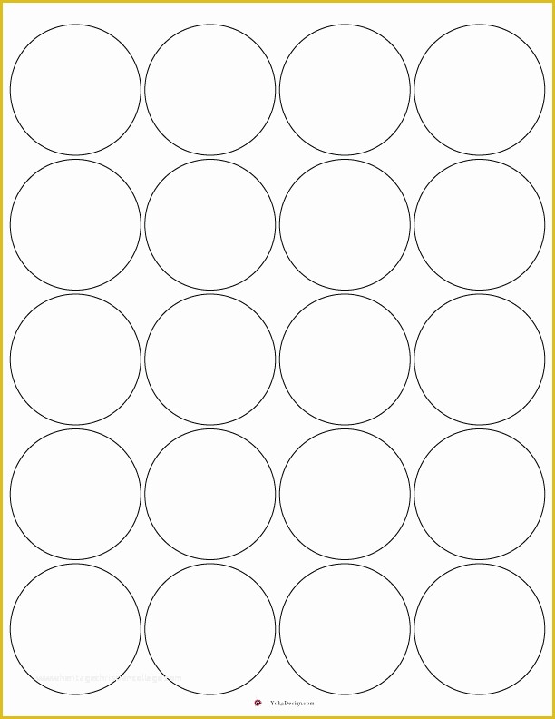 Free Round Sticker Label Template Of 2 Round Label Template 20 Per Sheet Template Avery 5294