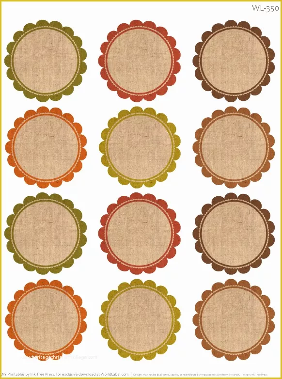 Free Round Sticker Label Template Of Free Labels for Thanksgiving Leftovers &amp; Digital Papers