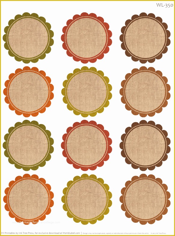 Free Round Sticker Label Template Of Free Labels for Thanksgiving Leftovers & Digital Papers