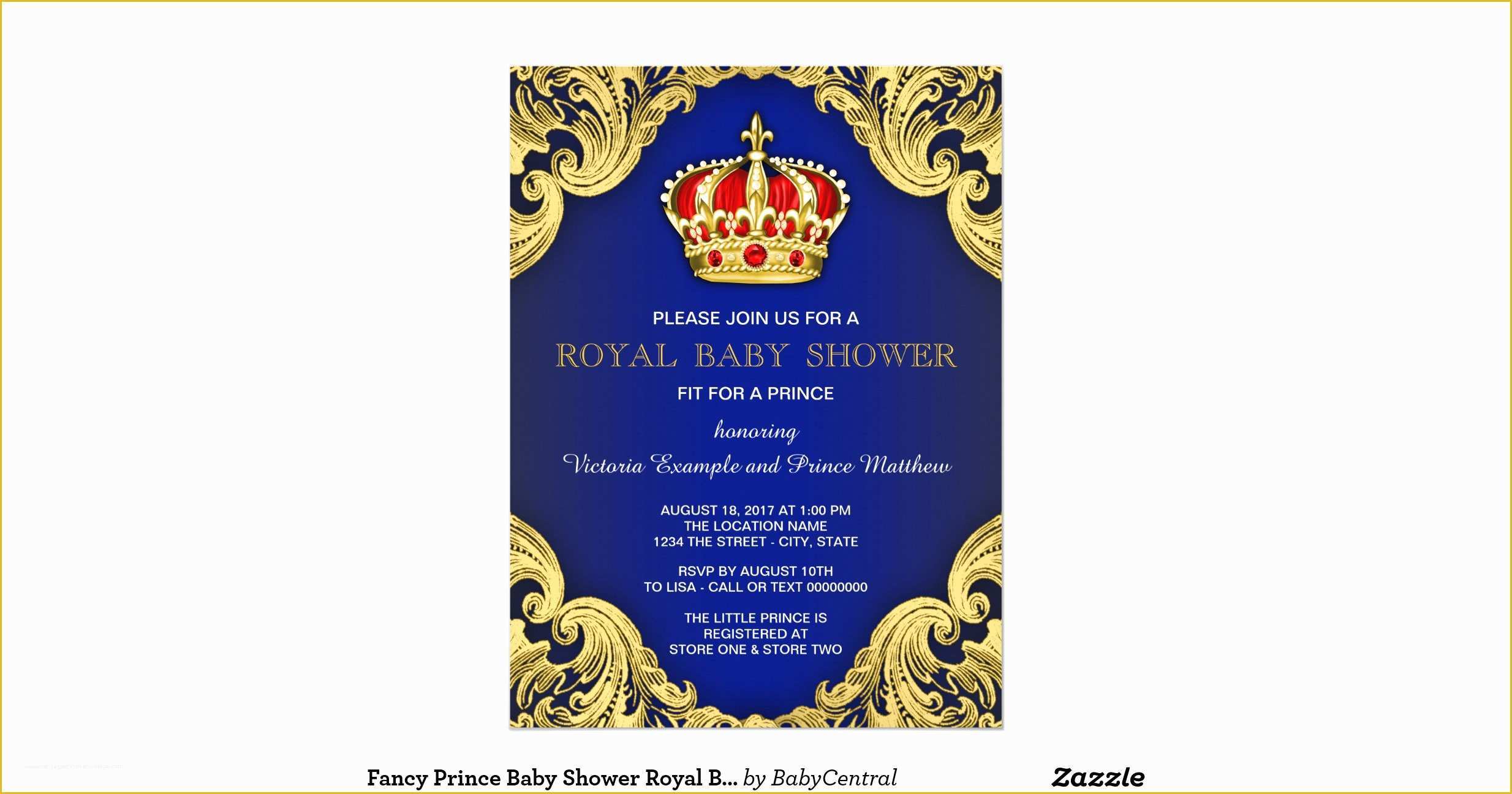 52 Free Royal Prince Baby Shower Invitation Template