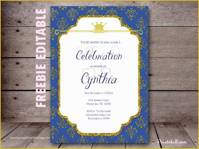 Free Royal Prince Baby Shower Invitation Template Of Free Royal Prince Baby Shower Invitation Baby Shower