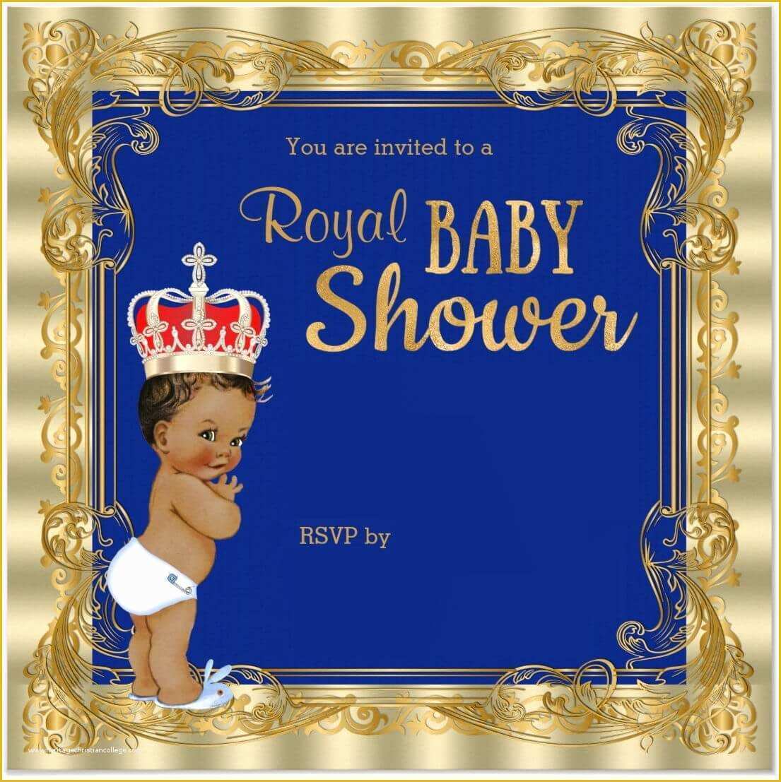 Free Royal Prince Baby Shower Invitation Template Of Royal Baby Shower 