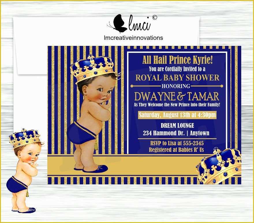 Free Royal Prince Baby Shower Invitation Template Of Royal Prince Baby Shower Invitation Little Prince Invitation