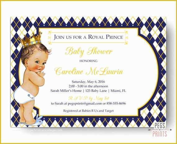 Free Royal Prince Baby Shower Invitation Template Of Royal Prince Baby Shower Invitation Royal Baby Shower