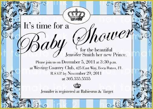 Free Royal Prince Baby Shower Invitation Template Of Royal Prince Baby Shower Invitations