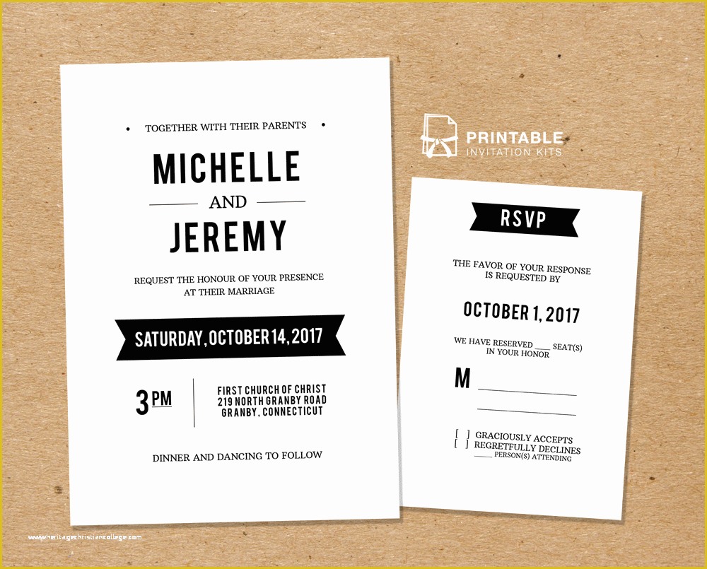 Free Rsvp Template Of Diy Free Pdf Printable Wedding Invitation and Rsvp