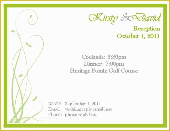 Free Rsvp Template Of Invitation Card Rsvp Sample Invitation Sample Card Rsvp