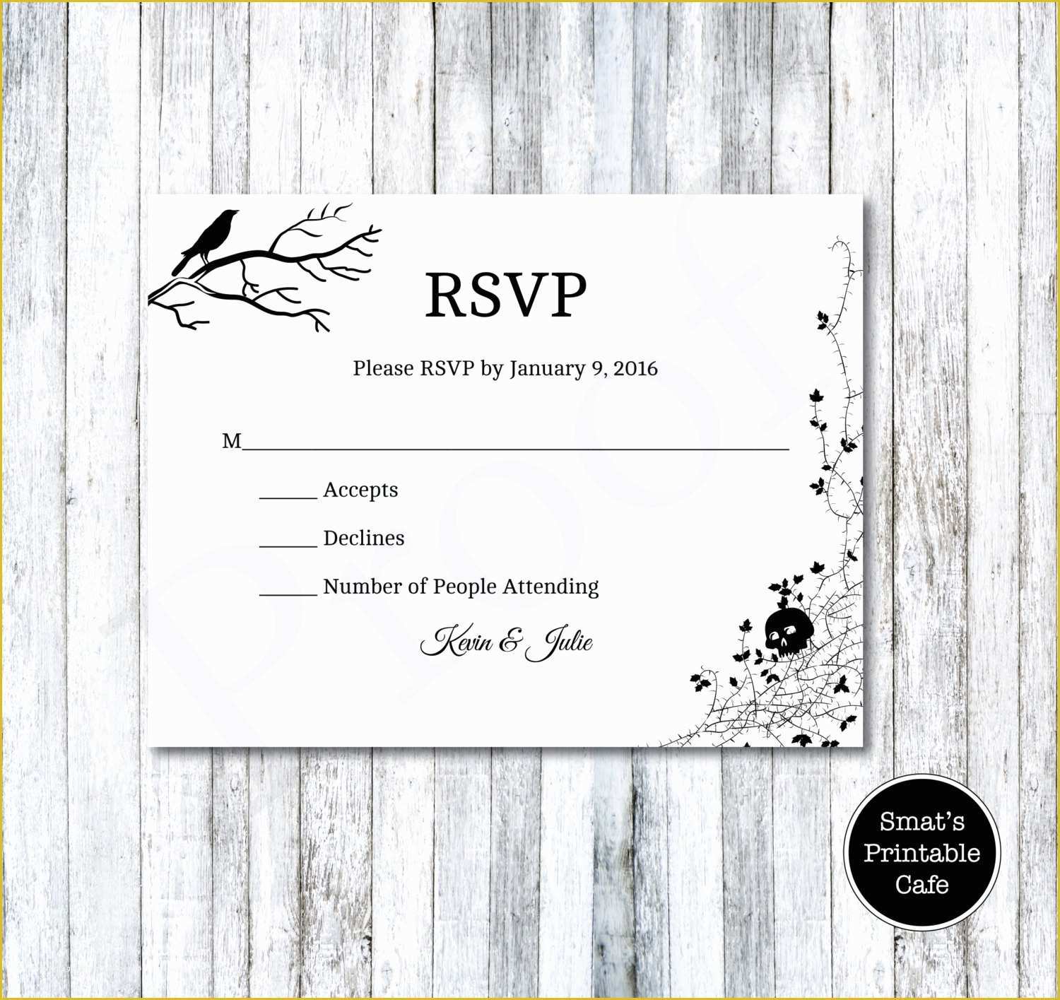 Free Rsvp Template Of Rsvp Card Template Word Portablegasgrillweber