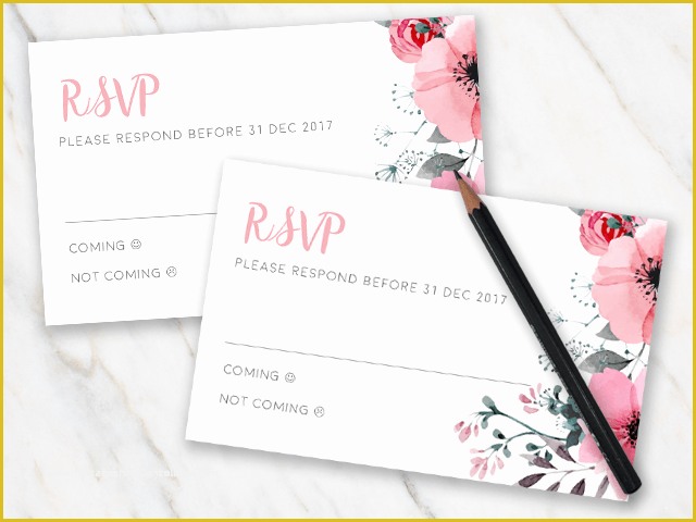 Free Rsvp Template Of Rsvp Wedding Template Free Free Printable Wedding Card