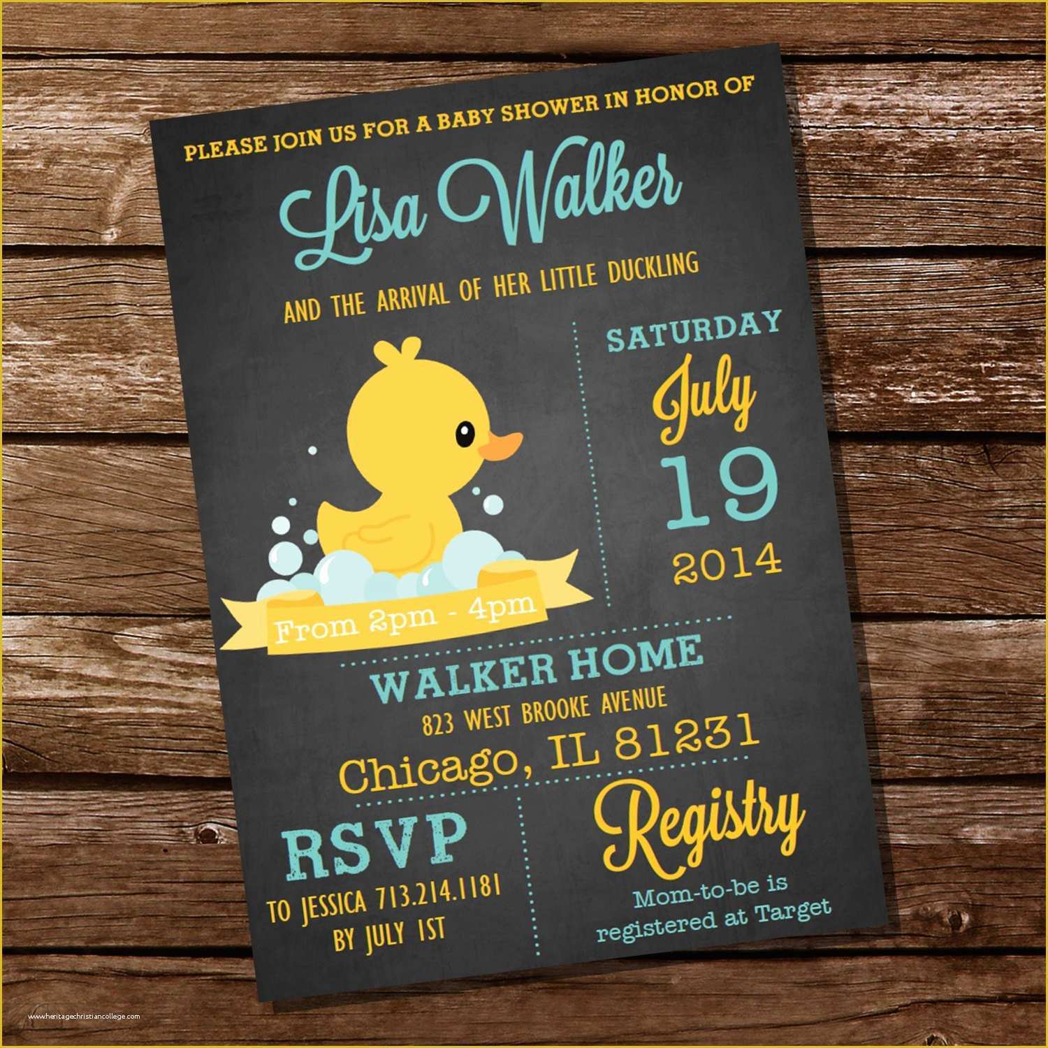 Free Rubber Ducky Baby Shower Invitations Template Of Chalkboard Rubber Duck Baby Shower Invitation Instant