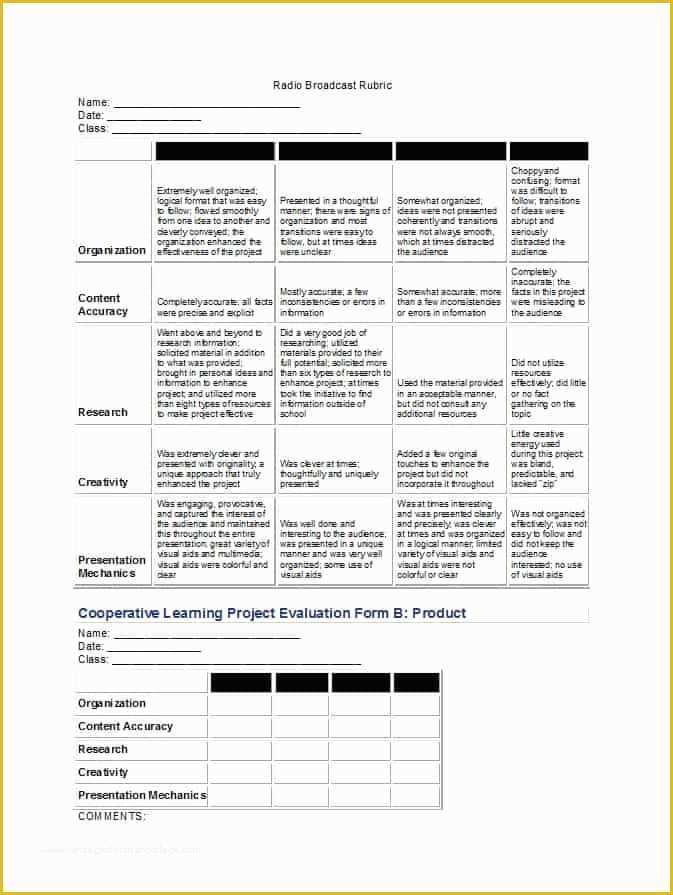 Free Rubric Template Of 46 Editable Rubric Templates Word format Template Lab