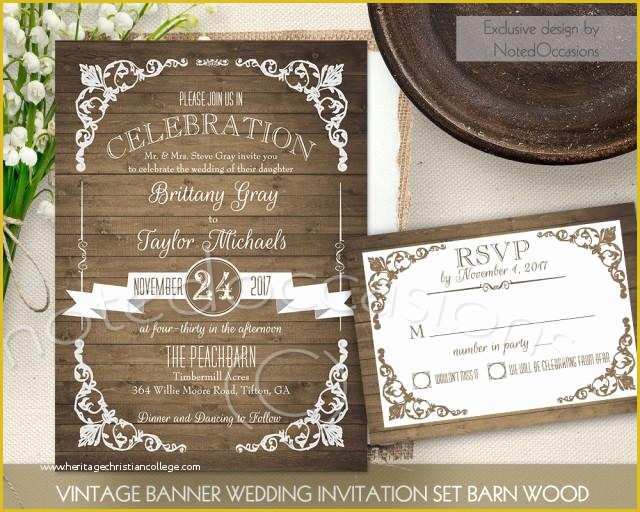 Free Rustic Wedding Invitation Printable Templates Of Rustic Wedding Invitation Printable Set Country Wedding