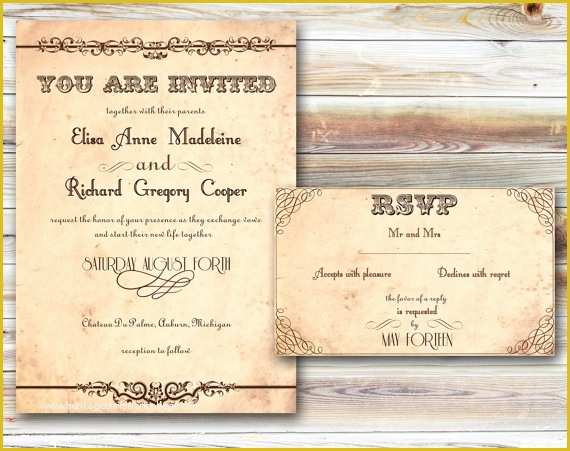 Free Rustic Wedding Invitation Printable Templates Of Rustic Wedding Invites Template