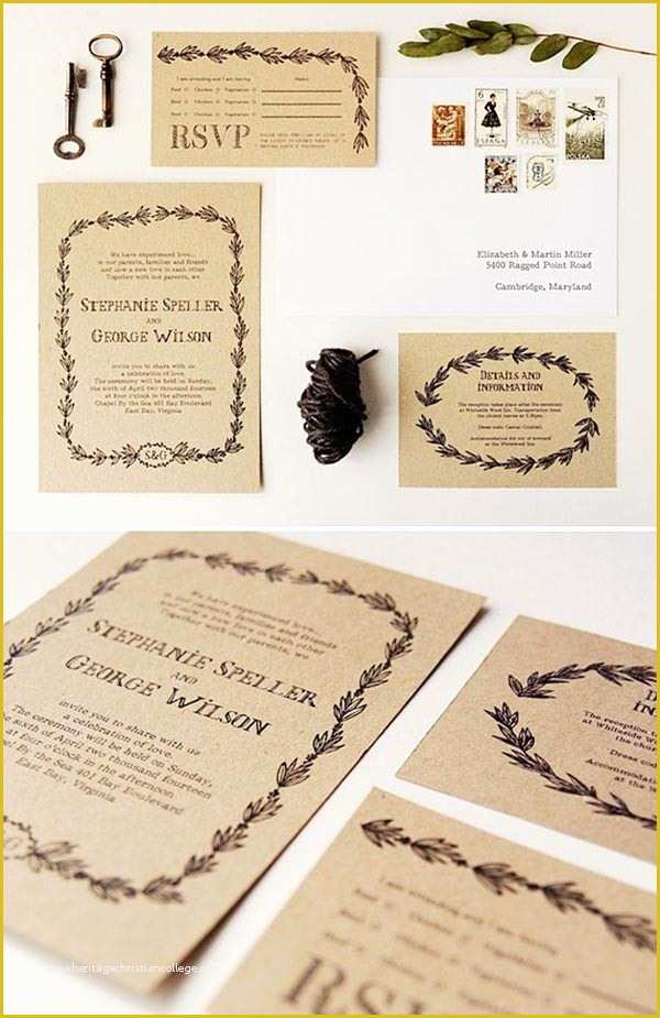 Free Rustic Wedding Invitation Printable Templates Of top 15 Popular Rustic Wedding Invitaitons Idea Samples On