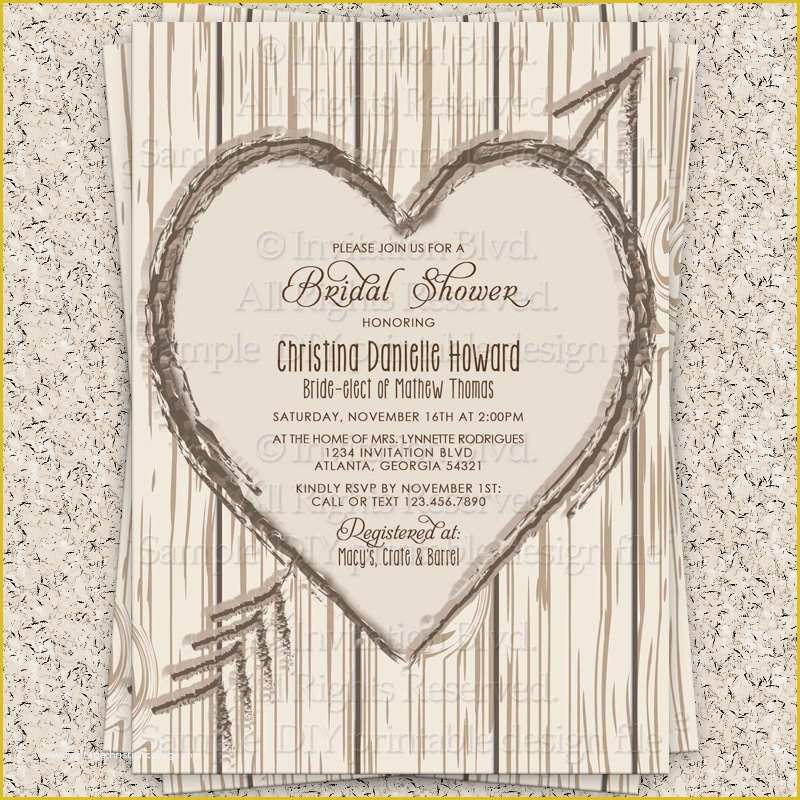 Free Rustic Wedding Invitation Printable Templates Of Wedding Invitation Templates Rustic Wedding Shower