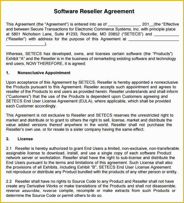 free-saas-agreement-template-of-8-sample-free-reseller-agreement