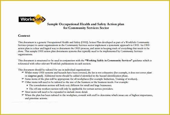 Free Safety Program Template Of 13 Health and Safety Plan Templates Free Sample