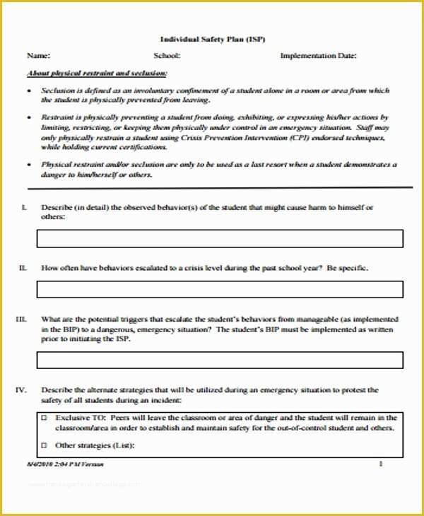Free Safety Program Template Of Safety Plan Template Free Safety Program Template Of Safety Plan Template