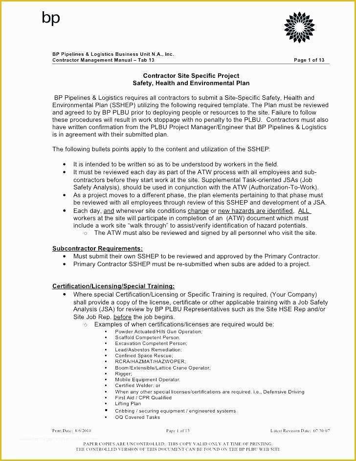 Free Safety Program Template Of Safety Program Template Best Workplace Safety