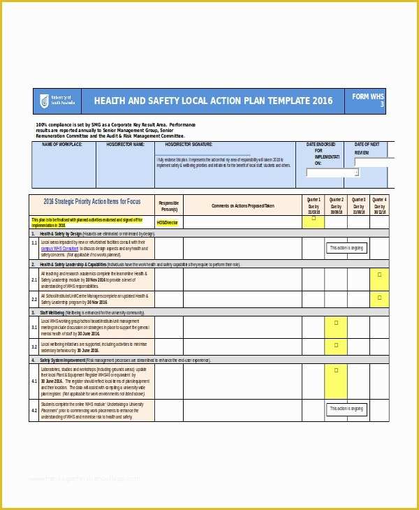 Free Safety Program Template Of Word Action Plan Template 7 Free Word Document