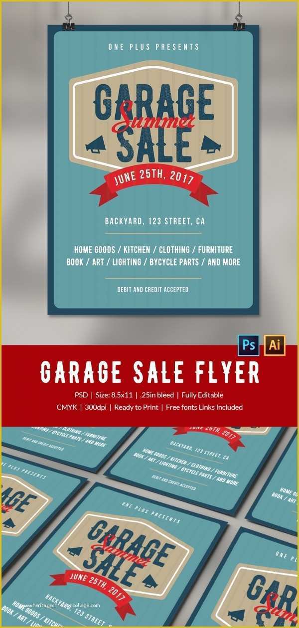 Free Sale Flyer Template Of 14 Best Yard Sale Flyer Templates & Psd Designs