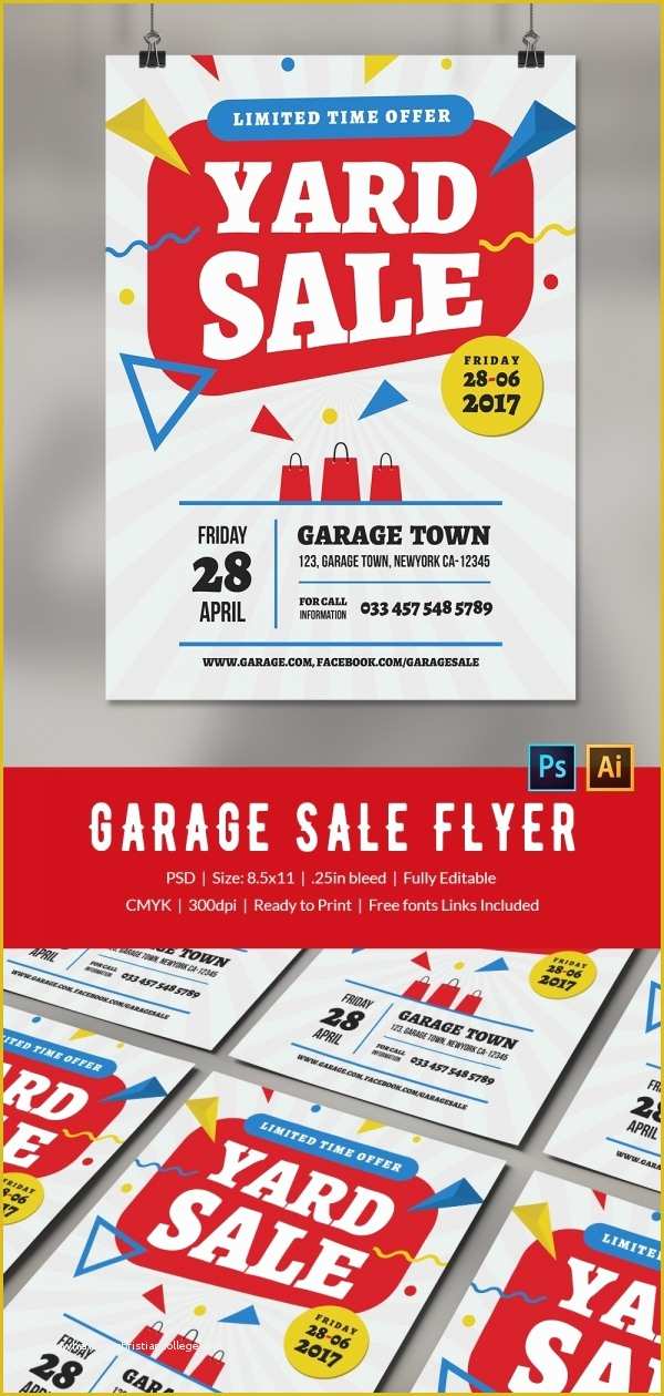Free Sale Flyer Template Of 14 Best Yard Sale Flyer Templates & Psd Designs