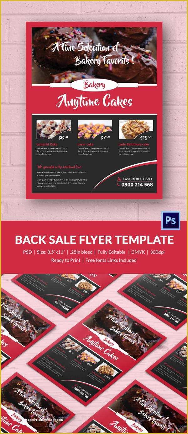 Free Sale Flyer Template Of Bake Sale Flyer Template 24 Free Psd Indesign Ai