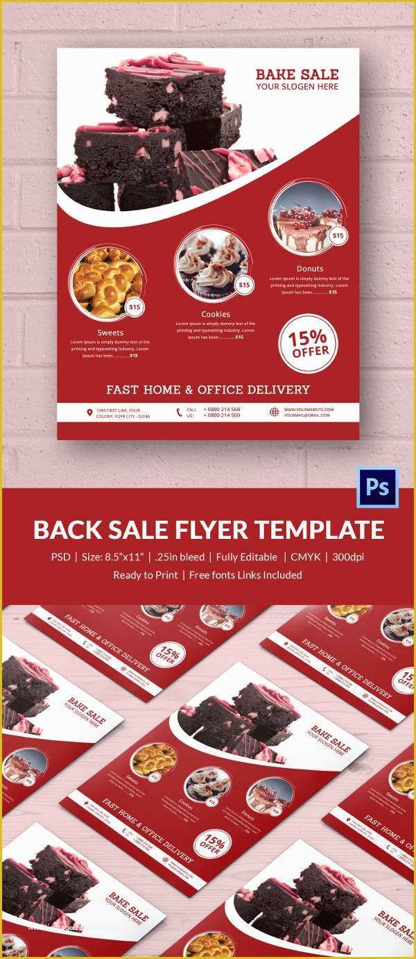 Free Sale Flyer Template Of Bake Sale Flyer Template 34 Free Psd Indesign Ai