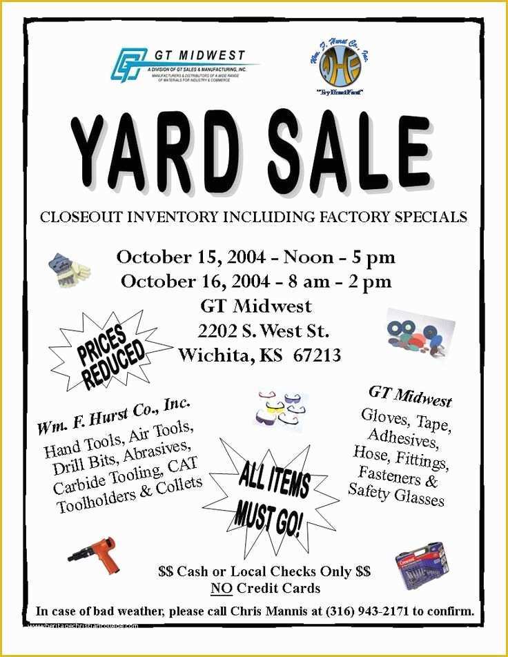 Free Sale Flyer Template Of Church Yard Sale Flyer Gt Midwest Garage Sale