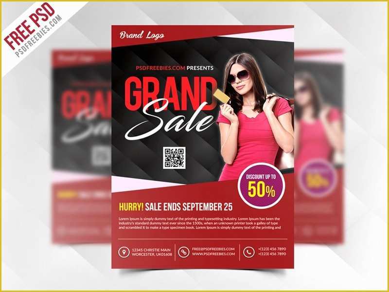 Free Sale Flyer Template Of Free Flyer Templates Psd From 2016 Css Author